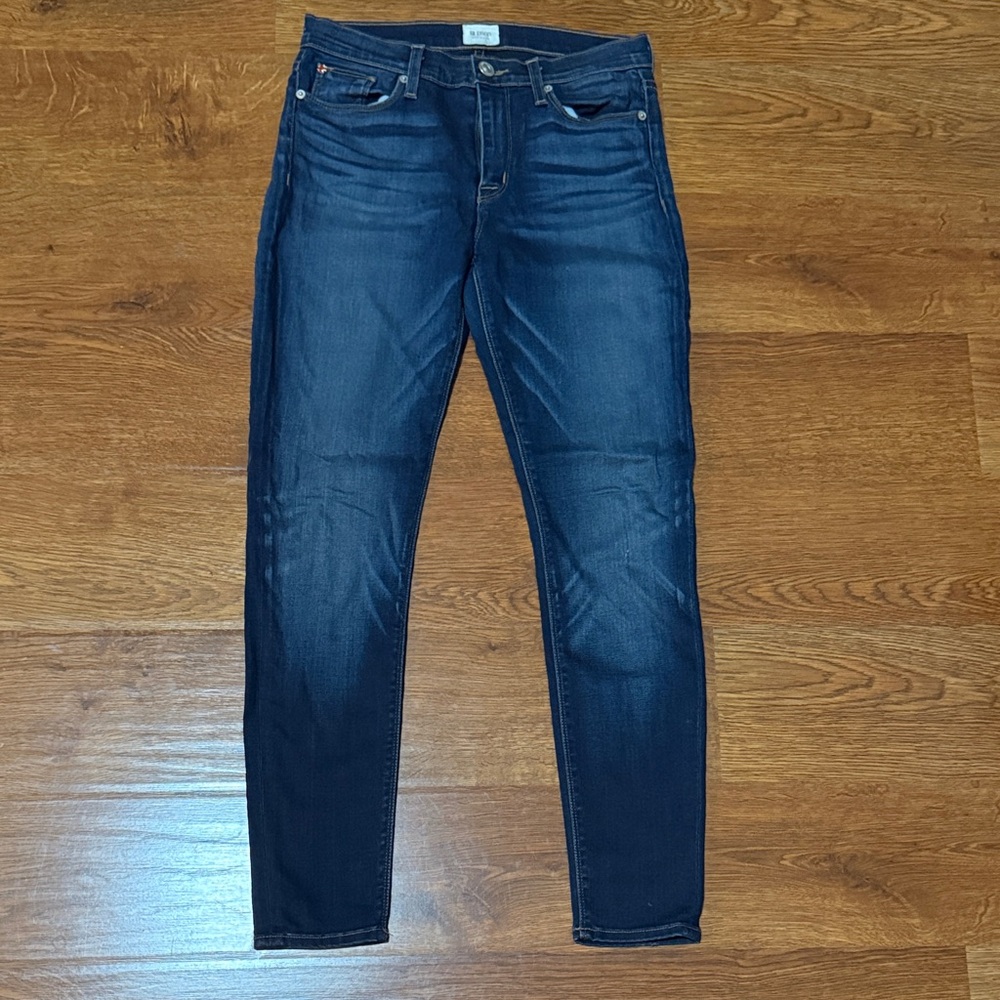 Hudson Jeans Niko Midrise Super Skinny in Dark Blue